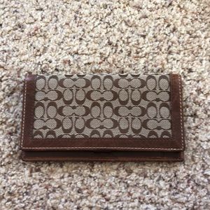 Coach checkbook cover